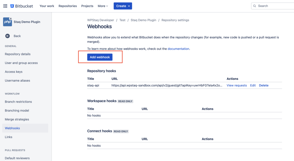 How to setup Bitbucket with Staq (plugin/theme only) - Managed ...