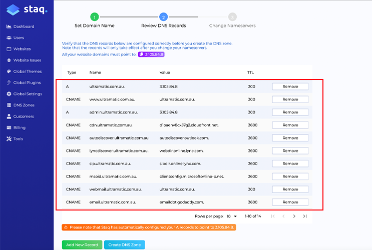 How to move the DNS across to Staq when the site is already hosted on ...