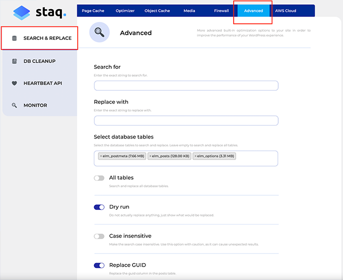 How to do a Search & Replace - Managed WordPress Hosting Platform