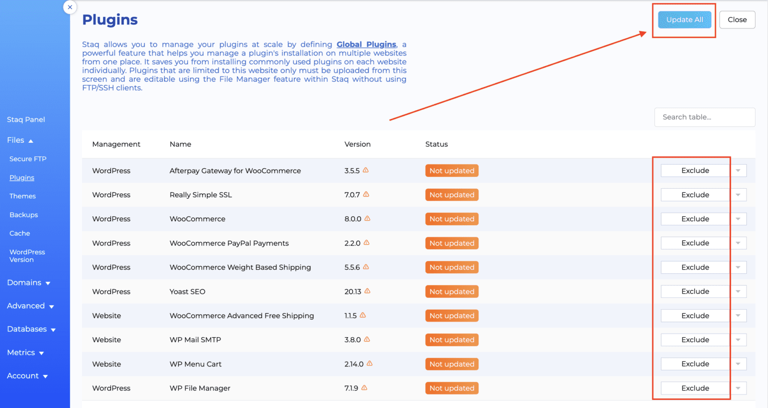 How to manually update Plugins/Themes faster using Staq Plugin Manager ...