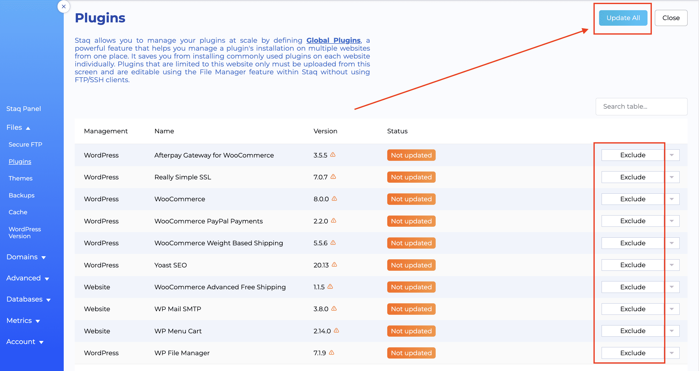 How to manually update Plugins/Themes faster using Staq Plugin Manager ...