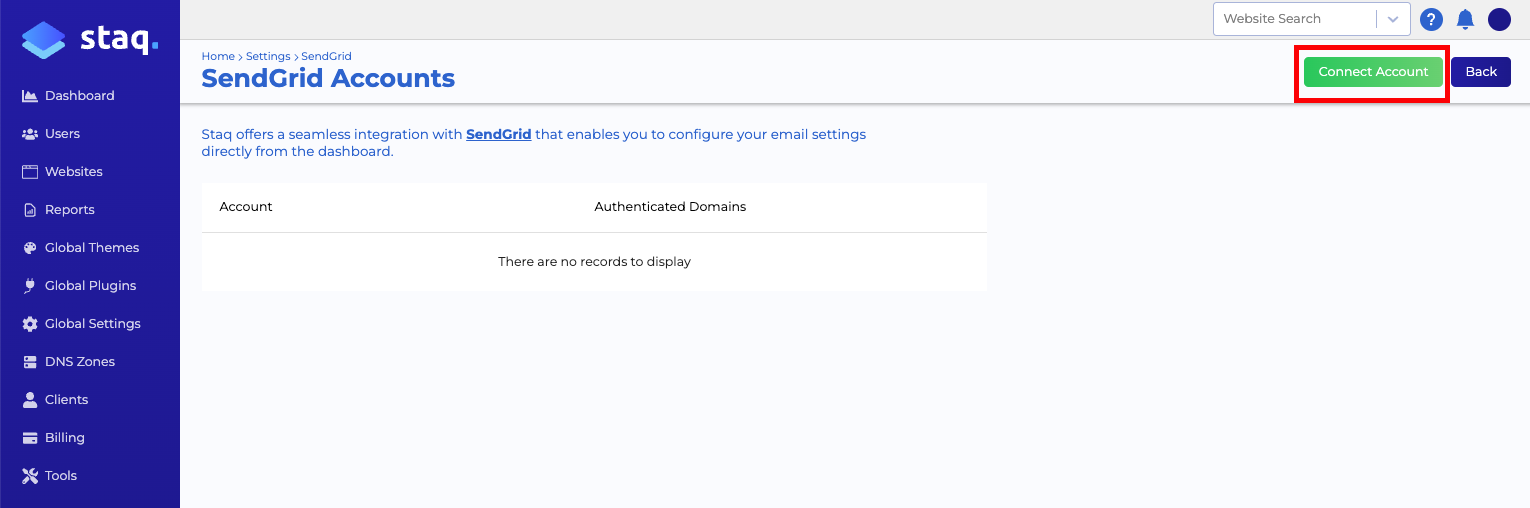 Connect SendGrid