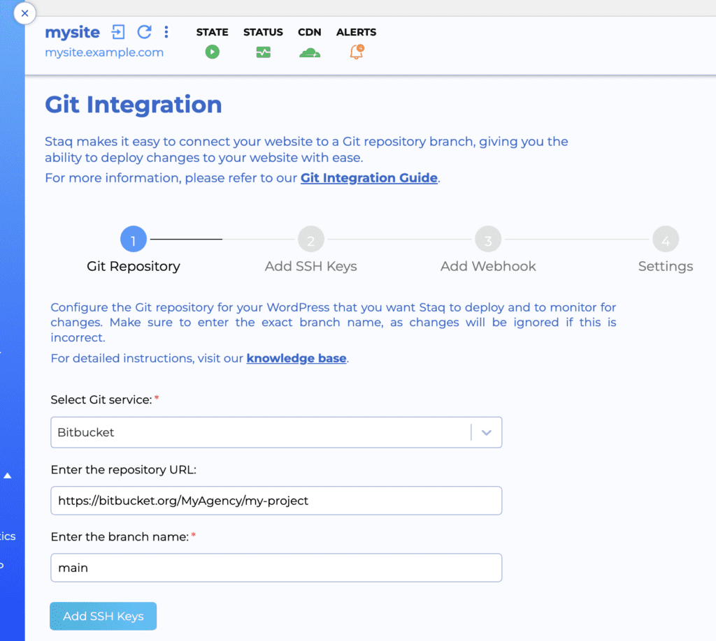 Integrating Git for whole site environment - Managed Hosting Platform ...