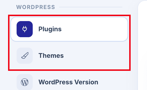 Plugins and Themes in the Files rail